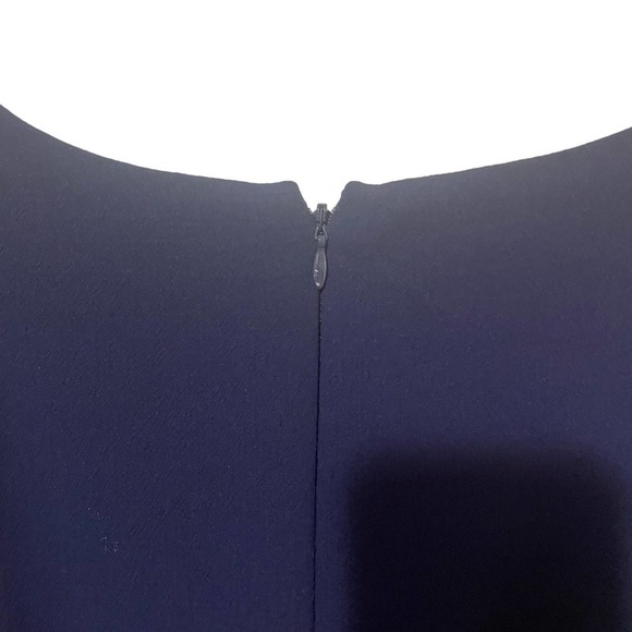 Eliza J 3/4 Bell Sleeve Fit & Flare Navy Dress w/Laddered Insets - Picture 11 of 13